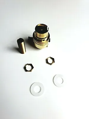 £8.25 • Buy Brass Switched BC Lamp Holder Kit 1/2 Inch Threaded Rod Hexagon Nuts Washer