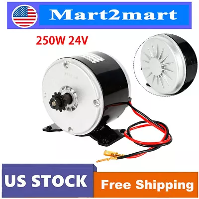 Electric Brushed DC Motor For E-bike Scooter Go-Kart Replacement 24V 250W NEW US • $21.85