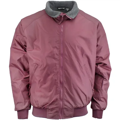 River's End Bomber Jacket Mens Burgundy Casual Athletic Outerwear 2110-BU • $17.99