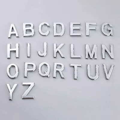 £3.29 • Buy Self-Adhesive 3D A-Z Letters Numbers Stickers Door Shop Mailbox Plaques Signs