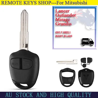 $9.99 • Buy 2 Buttons For Mitsubishi Lancer/Outlander/Mirage/Grandis Remote Key Shell Case