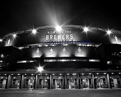 Milwaukee County Stadium Home Of The Milwaukee Brewers  B+W 8x10 F • $5