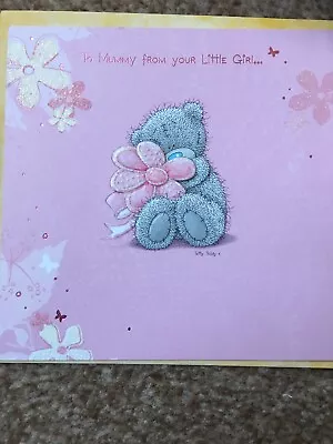 £0.99 • Buy Me To You Tatty Teddy Mummy From Little Girl Mothers Day Card 99p