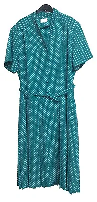 Eastex Women's Maxi Dress UK 18 Blue 100% Polyester Midi • £8.99