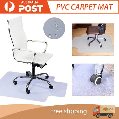 $28.99 • Buy PVC Office Chair Mat Plastic Mat Carpet Oversized Hard Floor Protector 120X90CM