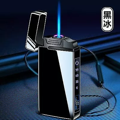 New Windproof Metal Dual Plasma Arc Lighter Jet USB Torch Lighter Gas Electric  • $29.69