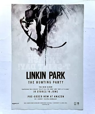 LINKIN PARK The Hunting Party Album Original A4 Promo Poster UK 2014 • £5.99