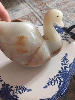 £4.33 • Buy Candle Stand Onyx Marble Swan