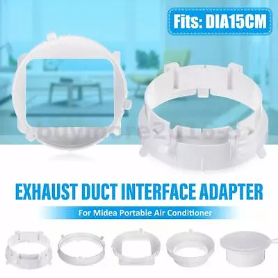 $14.90 • Buy For Midea Portable Air Conditioner Exhaust Hose Interface Adapter Parts 15cm