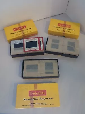 Vintage Lot 100 Kodaslide Mounted Slides 1955 Switzerland Holland Athens + Trip • $59.99