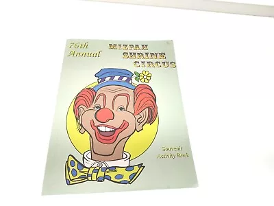 Mizpah Shrine Circus 76th Annual Souvenir Activity Book Good Condition F3 • $12.95