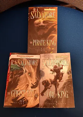 RA Salvatore Forgotten Realms Books: Transitions Trilogy. Orc King Etc. Drizzt! • £13