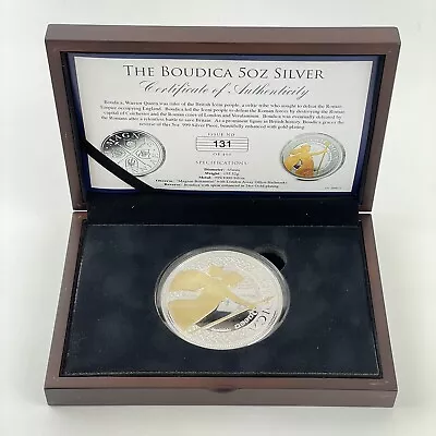 The Boudica 5oz Silver Commemorative Medal / Coin Cased & COA • £195