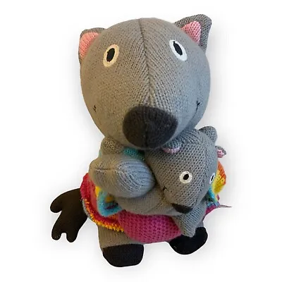 £23.26 • Buy LATITUDES ENFANT  Mouse & Baby Knit Sweater Plush Stuff Animal Cat Mommy Baby