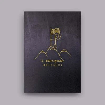 $15 • Buy A5 Bullet Dot Journal Notebook 40 Pages - I Conquer