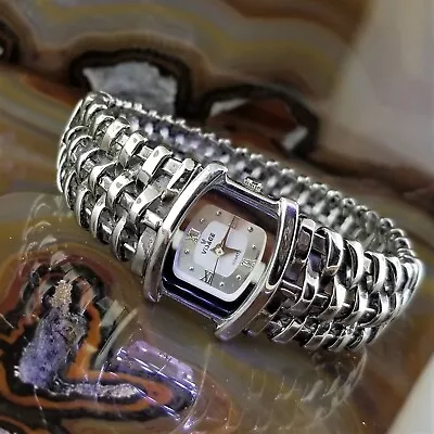 VISAGE Silver  Steam Punk Bracelet Watch  • $47.50