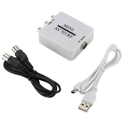 £9.68 • Buy 1PC Portable AV To RF Converter TV Video Modulator Amplifier USB Cable Signal TU