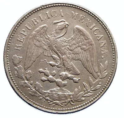 1902 Mo AM MEXICO Large Eagle Sun Antique Mexican OLD Silver Peso Coin I96121 • $673.65