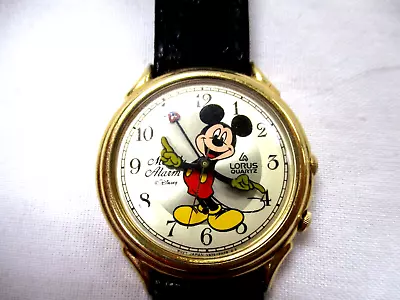 Woman’s Lorus Disney Melody Alarm Quartz Mickey Mouse Watch Y976-6A20 • $25