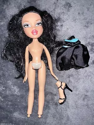 $9.99 • Buy BRATZ Doll Birthday Jade 2007 First Edition Bash MGA Black Hair Curly Happy