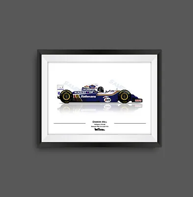 Damon Hill Williams FW16B F1 Print - Scuderia GP • £24