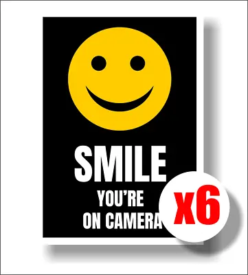 Funny Warning CCTV Security Surveillance Camera Sticker Sign Decal 50mm X 70mm  • $4.95