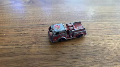 Vintage MARX Red Fire Truck 2  Diecast Hong Kong Similar To Tootsietoy • $8