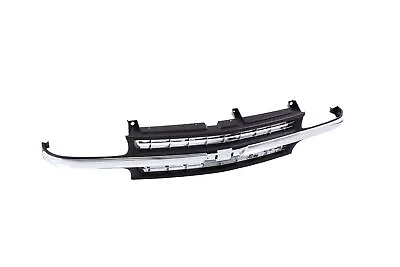 Black Grille+Chrome Center Molding Bar For 1999-2002 Chevy Silverado 1500 HD • $117.85