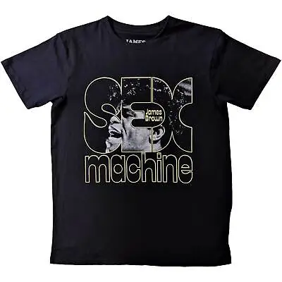 JAMES BROWN Official Unisex T- Shirt -  Sex Machine - Black  Cotton • £17.99