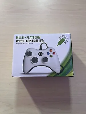 $12 • Buy Multi-Platform Wired Controller For Xbox 360, W/Receiver Adapter
