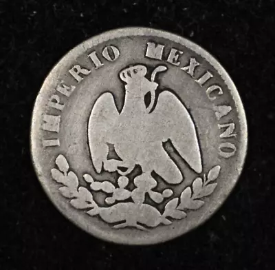 1864 M Mexico Empire Of Maximilian Silver 10 Centavos • $34.99