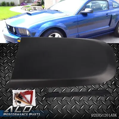 Black Front Racing Style Air Vent Hood Scoop Fit For Ford Mustang GT V8 2005-09 • $32.86