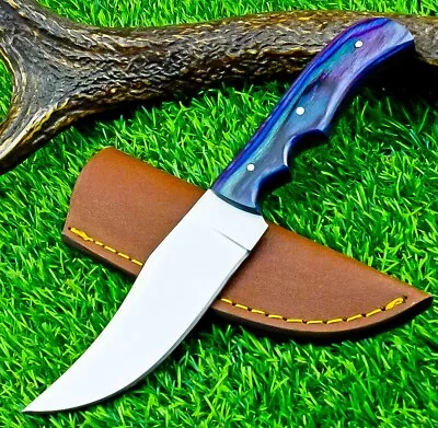 Custom Hand Forged D2 Steel Blade Hunting Knife Skinning Knife W/SHEATH EX-6185 • $4.25