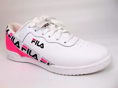 Fila Women's Fashion Sneaker Casual Shoes Size 8.0 M White/Pink 28233 • $15.50