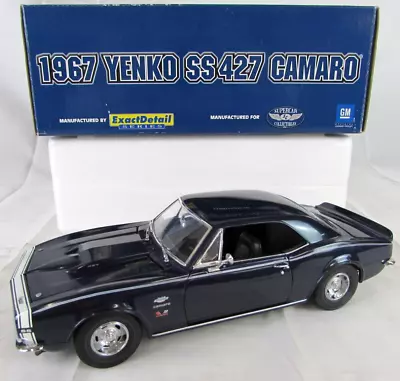 Exact Detail 1:18 Supercar 1967 Yenko SS 427 Camaro Blue JJ038 • $11.50