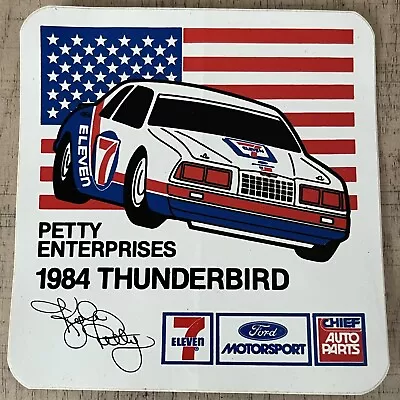 Vintage Kyle Petty Racing Team #7 Racing Sticker Decal 1984 Thunderbird Ford NOS • $19.99