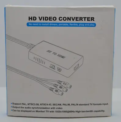 AV RCA To HDMI Adaptor With Micro USB Cable Works W/ PS1 NES SNES SEGA • $9.48