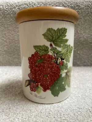 £7.50 • Buy Portmerion Pomona Red Currant Medium Storage Jar With Lid
