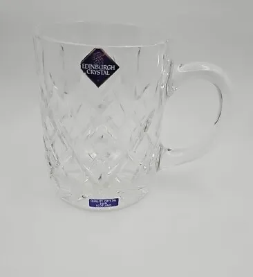 Vintage Edinburgh Crystal BRODICK Criss-Cross Cross Pattern 1 Pint Tankard  • £25