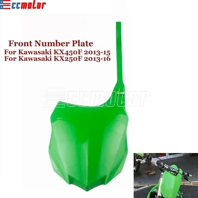 Enduro Dirt Bike Front Number Plate Fairing For Kawasaki KX450F KX250F 2013-2016 • $25.99