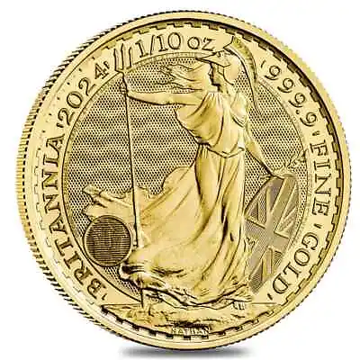 2024 Great Britain 1/10 Oz Gold Britannia Coin BU • $269.03