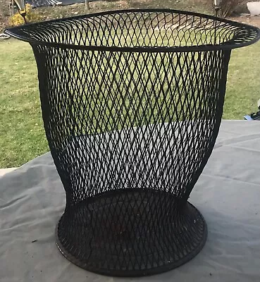 Rare Antique NEMCO Wire Mesh Waste Basket Northwestern Expanded Metal Co Chicago • $65