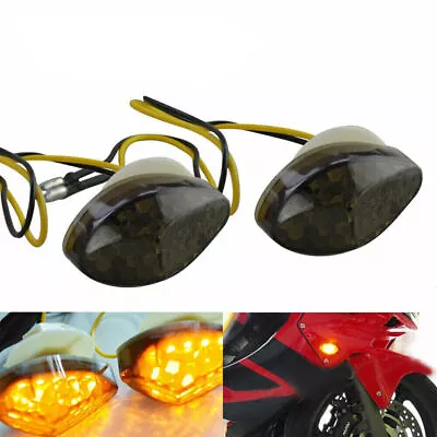 LED Motorcycle Turn Signal Lights Smoke Lens For Honda CBR 600 F4 F4i CBR900 US • $11.99