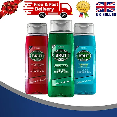 Brut Sport Style All-In-One  For Hair & Body Shower Gel  500ML - Choose  Pack • £5.15