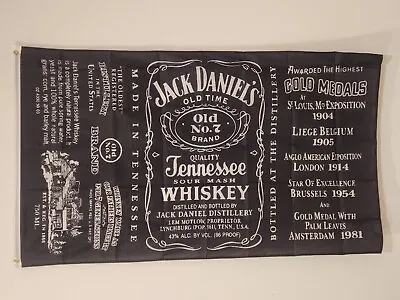 QUALITY JACK DANIELS Flag 150 X 90cm Banner For The Man Cave Whiskey  Logo • $37.99