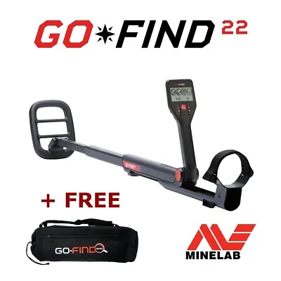 Minelab Go-Find 22 Metal Detector + Free Carry Bag! • £149