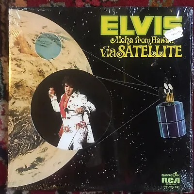 ELVIS Aloha From Hawaii - SEALED & MINT! 1973 First Press RCA Quadradisc 2-LP • $99.99