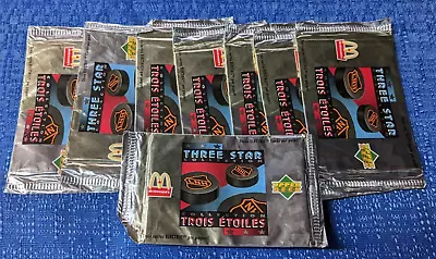 NHL McDonalds Upper Deck 1994-95 Lot Of 9 Unopened Packs THREE STAR COLLECTION • $25.44