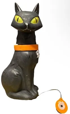 Vtg Halloween Blow Mold Cat Hyde And Eek Motion Sensor Black Animated • $59.95