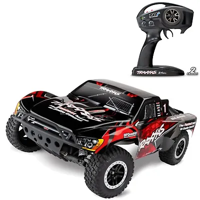 Traxxas TRX58076-74RED Slash Vxl Red 1/10 2WD Short-Course Brushless Rtr + Tsm • £295.60